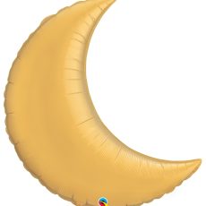 HALF MOON GOLD - BALON FOLIE, FORMA SEMILUNA, 90CM HALF MOON GOLD - BALON FOLIE, FORMA SEMILUNA, 90CM