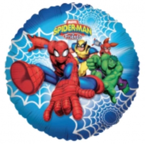 SPIDERMAN & FRIENDS - BALON FOLIE, FORMA ROTUNDA, DIAM. 45CM