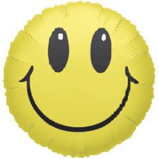 SMILEY YELLOW -  BALON FOLIE, FORMA ROTUNDA, DIAM. 45CM