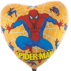SPIDERMAN GOLD - BALON FOLIE, FORMA INIMA, DIAM. 45CM SPIDERMAN GOLD - BALON FOLIE, FORMA INIMA, DIAM. 45CM