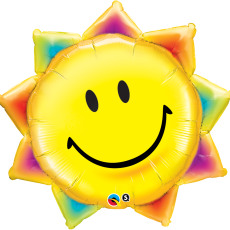 SUN SMILEY - BALON FOLIE, FORMA SOARE, 89CM SUN SMILEY - BALON FOLIE, FORMA SOARE, 89CM