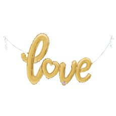 LOVE GOLD - BALON FOLIE IN FORMAT TEXT, LUNGIME 119CM