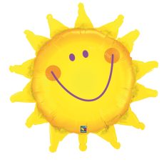SUNSHINE SMILE - BALON FOLIE, FORMA SOARE, DIAM. 89CM SUNSHINE SMILE - BALON FOLIE, FORMA SOARE, DIAM. 89CM