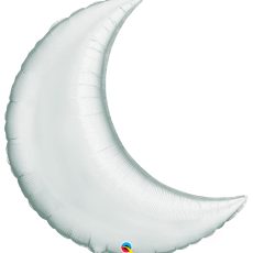 HALF MOON SILVER - BALON FOLIE, FORMA SEMILUNA, 90CM HALF MOON SILVER - BALON FOLIE, FORMA SEMILUNA, 90CM