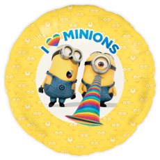 MINIONS TWO - BALON FOLIE, FORMA ROTUNDA, DIAM. 45CM