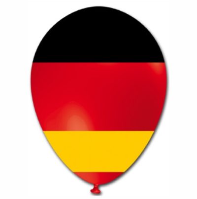 GERMANIA - BALOANE LATEX DRAPEL, DIAM. 30CM, SET 10 BUC.