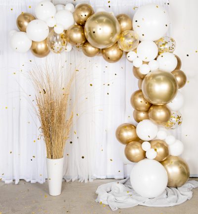 Gold Chrome BA003 - set baloane pentru arcada organica