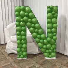 Litera N - forma cadru din polistiren, pentru baloane