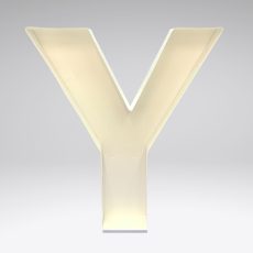 Litera Y - forma cadru din polistiren, pentru baloane