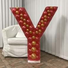 Litera Y - forma cadru din polistiren, pentru baloane