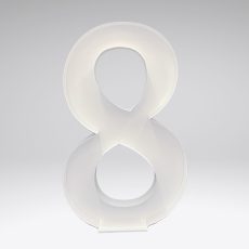 Cifra 8 mini - forma polistiren pentru baloane