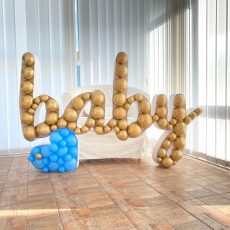 Baby - text forma din polistiren, pentru baloane