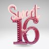Sweet 16 - forma din polistiren, pentru baloane - Image 2
